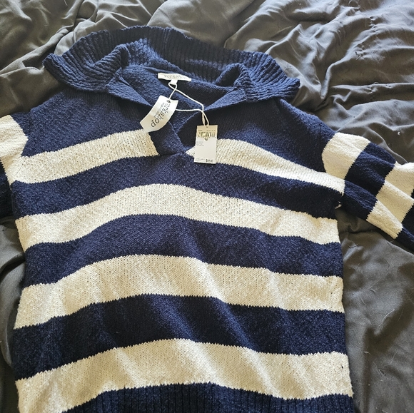 Workshop Republic Clothing Sweaters - Workshop Striped Sweater Size M NWT